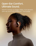 SHOKZ OpenFit 2 Open-Ear Headphones, True Wireless Bluetooth Earphones with Microphone, Beige(Renewed)