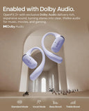 SHOKZ New OpenFit 2+ Open-Ear Headphones,Dolby Audio Enabled,Comfortable Earbuds with Soft Ear Hooks,48H Playtime,IP55 Water-Resistant,USB-C Fast Charging,Wireless Charging (Renewed)