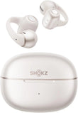 SHOKZ OpenDots 2 Open-Ear Clip-On Earbuds, White, Dolby Audio, 3 Mics