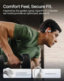 SHOKZ OpenFit 2 Open-Ear Earhook Bluetooth Earbuds, White,48H Playtime