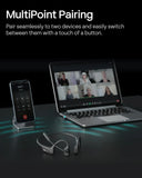 SHOKZ OpenComm2 UC Open-Ear Headset, USB-A Dongle, Noise-Canceling Mic