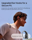 SHOKZ OpenFit 2 Open-Ear Headphones, True Wireless Bluetooth Earphones with Microphone, Beige(Renewed)