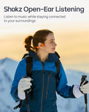 SHOKZ OpenRun Pro 2 Bone Conduction Bluetooth Sport Headphones, Silver