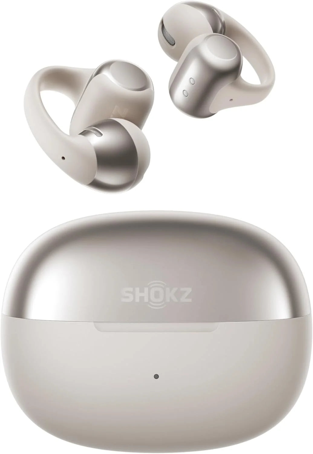 SHOKZ OpenDots ONE Open-Ear Clip-On Bluetooth Earbuds, Black, Dolby Audio