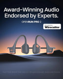 SHOKZ OpenRun Pro 2 Bone Conduction Bluetooth Sport Headphones, Silver