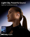 SHOKZ OpenDots ONE-Open-Ear Headphones, Clip-On Earbuds-Wireless Bluetooth Earbuds with Microphone-Secure, Lightweight, Comfort-Premium Dolby Audio-Water Resistant-Fast Charging (Renewed)
