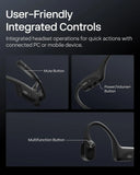 SHOKZ OpenComm2 UC Open-Ear Headset, USB-A Dongle, Noise-Canceling Mic