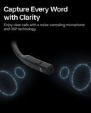 SHOKZ OpenComm2 UC Open-Ear Headset, USB-A Dongle, Noise-Canceling Mic